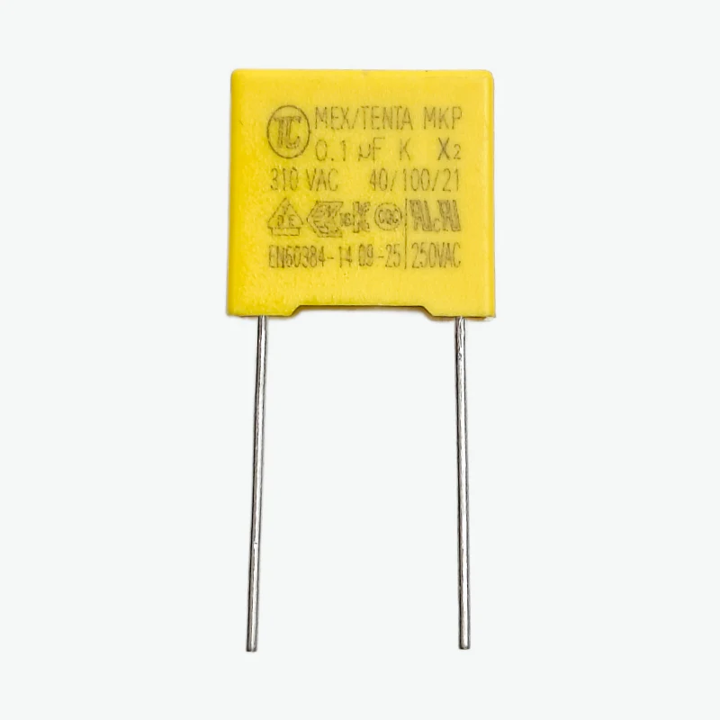 0.1uF 310V AC Polyester Box Capacitor (X2-104K) - Through Hole Package - Image 2