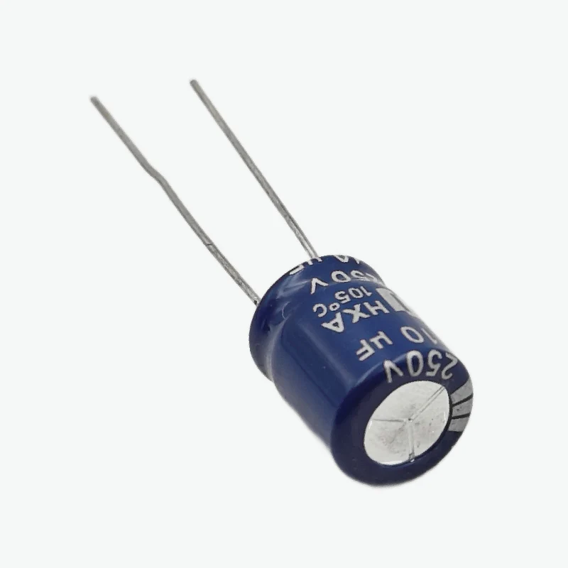 10uF 250V Radial Electrolytic Capacitor - Through Hole Package - Image 3