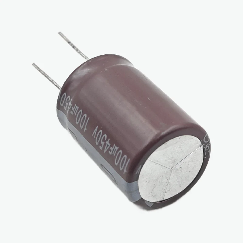 100uF 450V Radial Electrolytic Capacitor - Through Hole Package - Image 3