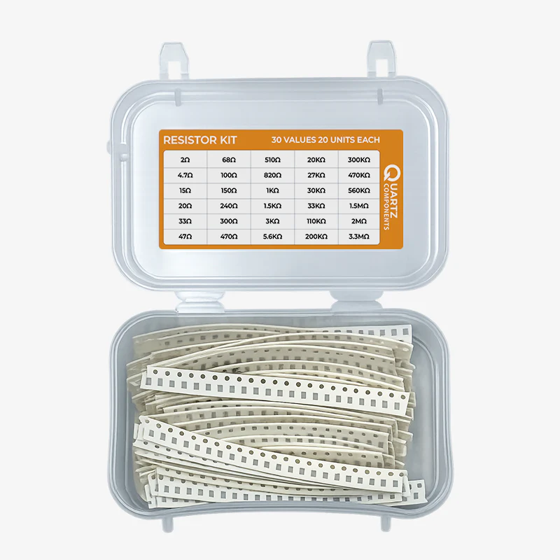 30 Sets 0805 SMD Resistor Kit 2 Ohm to 3.3M Ohm 1/8 Watt with 1% Tolerance - 600Pcs - Image 4