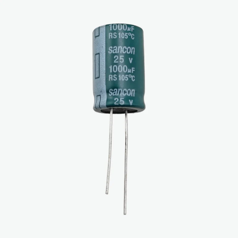 1000uF 25V Radial Electrolytic Capacitor - Through Hole Package