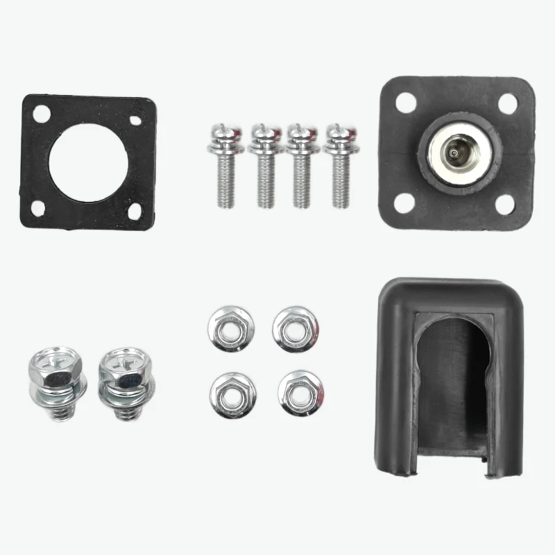 120A Copper Bolt Type Double Threaded Square Battery Terminal - Black - Image 2