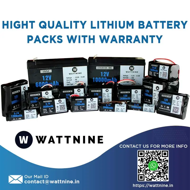 WATTNINE® 12.8V 6Ah Lithium Battery Pack - LiFePo4 Battery with 3 year Warranty - Image 5