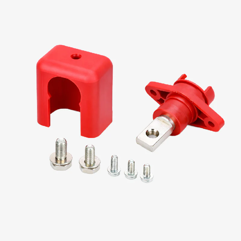 150A Lithium Battery Terminal Block Wall Mount Power Distribution Terminal Red