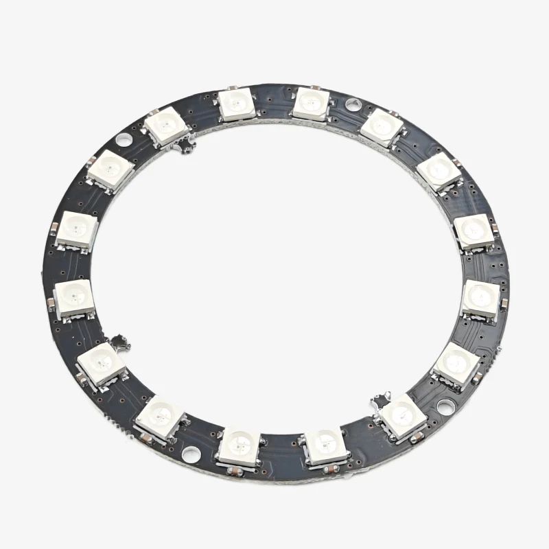 16-Bit WS2812B 5050 RGB LED Circular Full-Color Addressable Ring Light Development Board