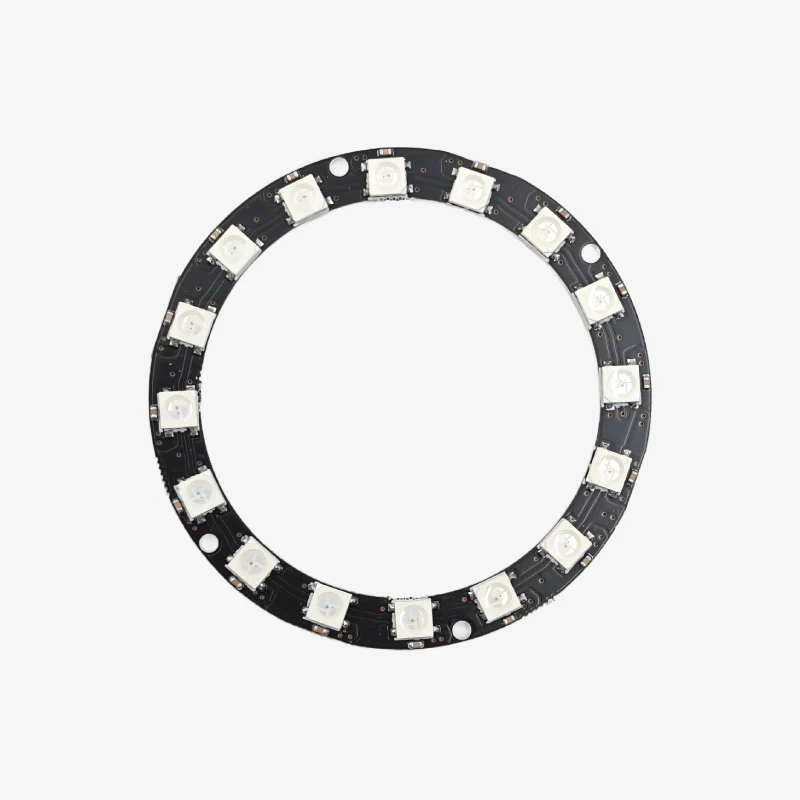 16-Bit WS2812B 5050 RGB LED Circular Full-Color Addressable Ring Light Development Board - Image 2