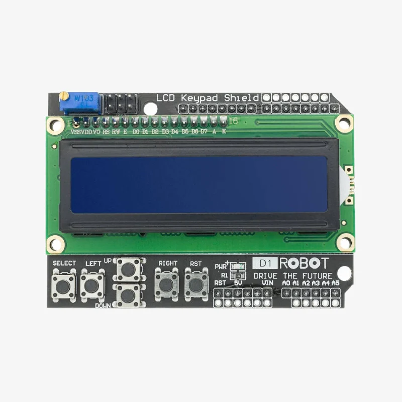 1602 LCD Board Keypad Arduino Shield with Blue Backlight - Image 2