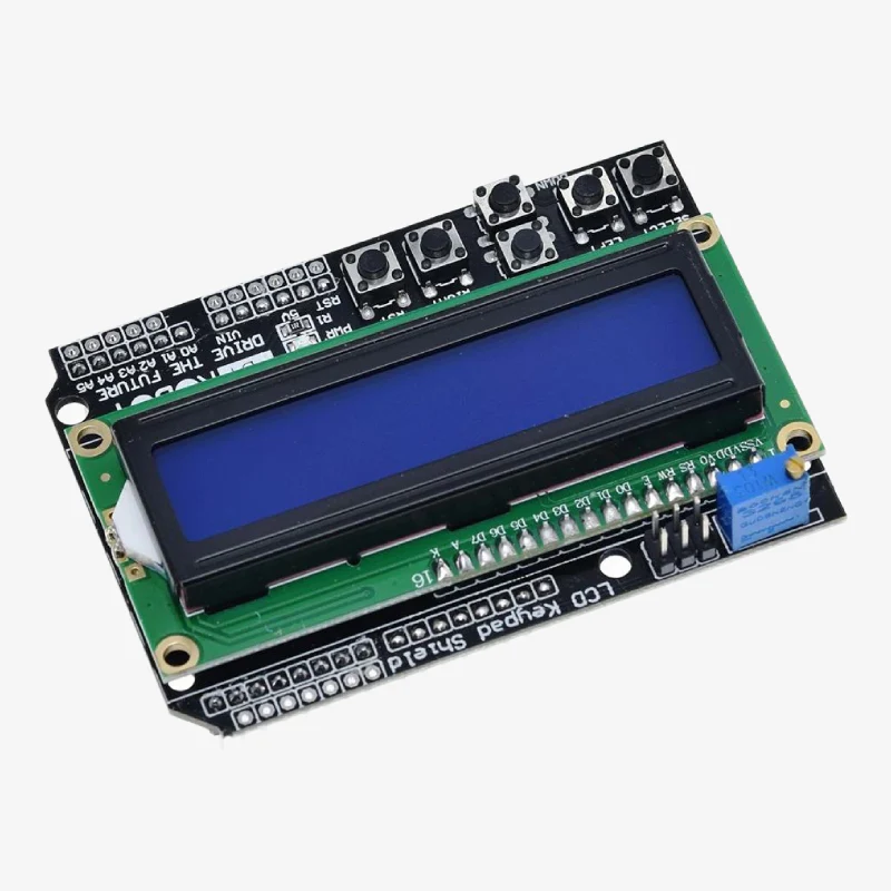 1602 LCD Board Keypad Arduino Shield with Blue Backlight - Image 3