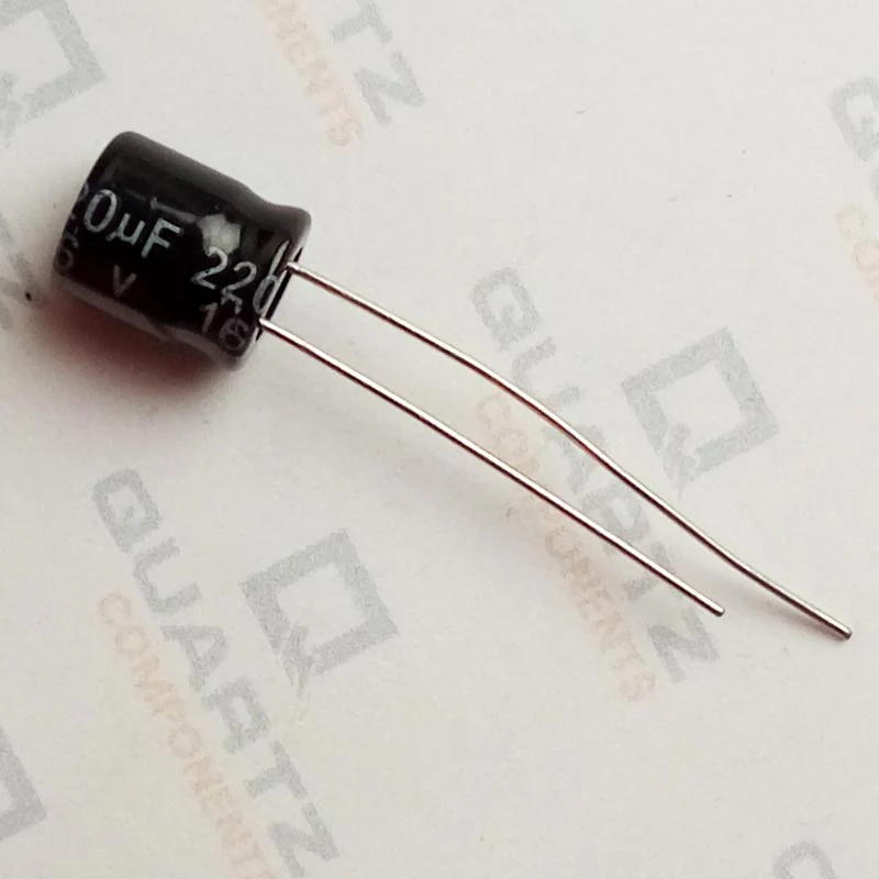 220uF 16V Electrolytic Capacitor - Image 3