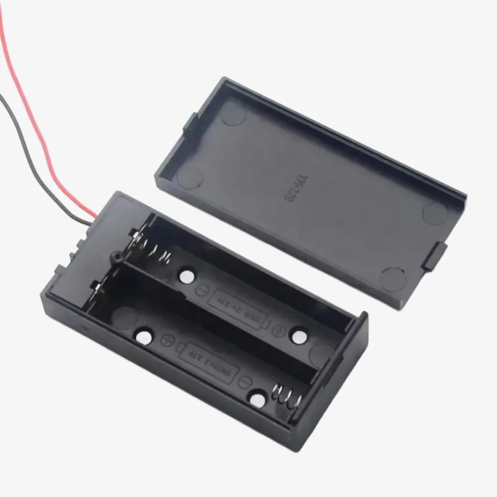 18650 x 2 Battery Holder with Cover and On/Off Switch - Image 3