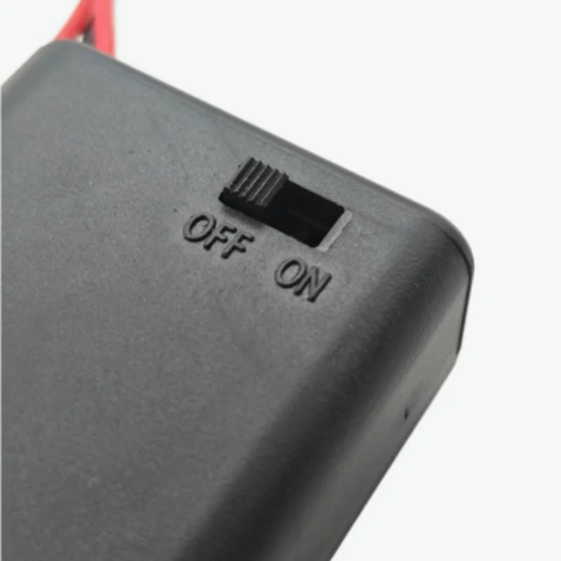 2 x AA Battery Holder with Cover and ON/OFF Switch - 3V Output - Image 3