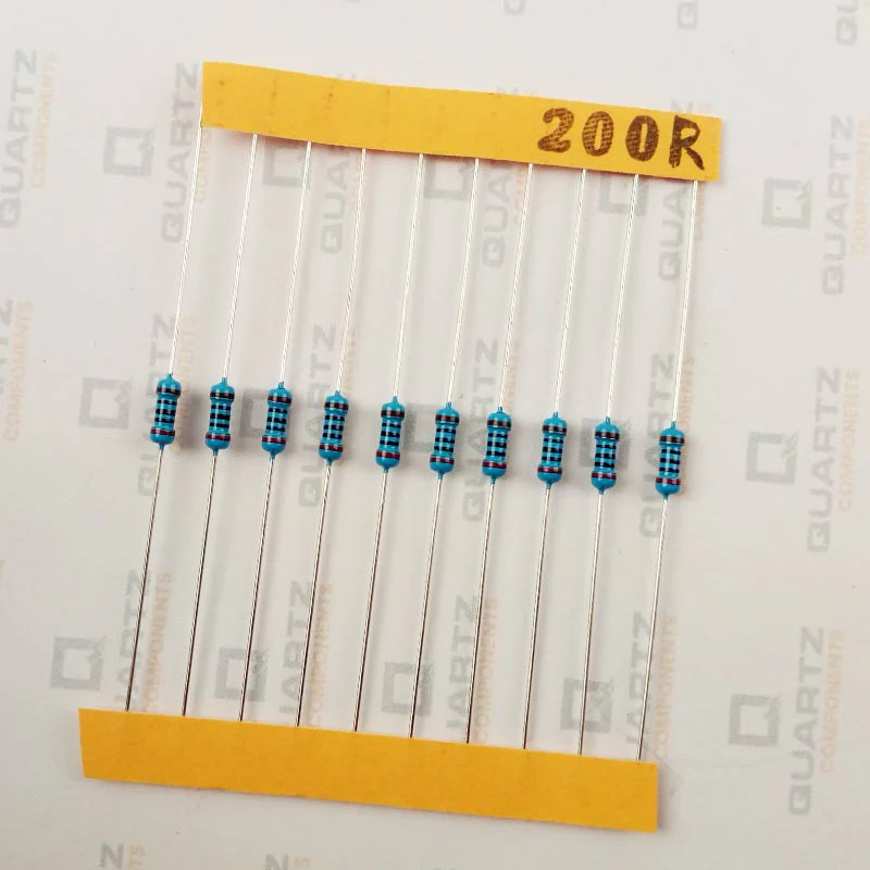 200 ohm, 1/4 Watt Resistor with 1% tolerance (Pack of 10) - Image 2