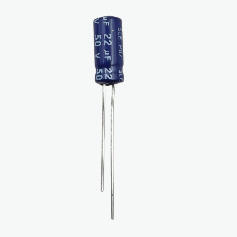 22uF 50V Radial Electrolytic Capacitor - Through Hole Package