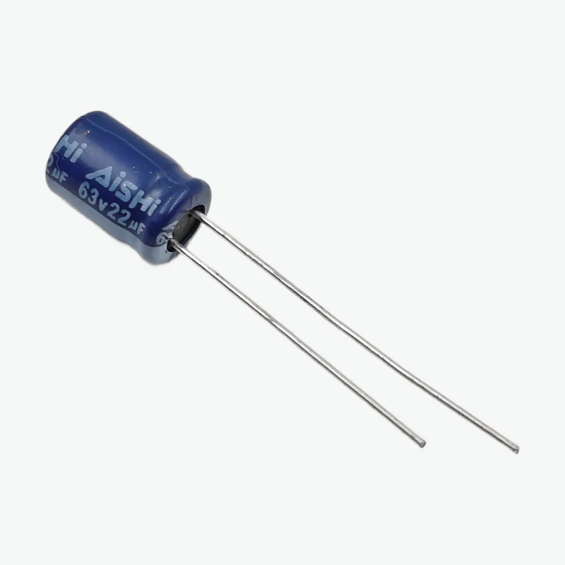 22 uF 63V Radial Electrolytic Capacitor - Through Hole Package - Image 2
