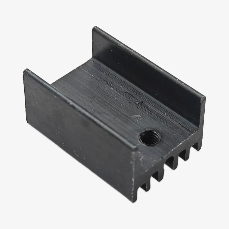 TO-220 Black Aluminum Heat Sink - SYN1510 20mm - Image 3