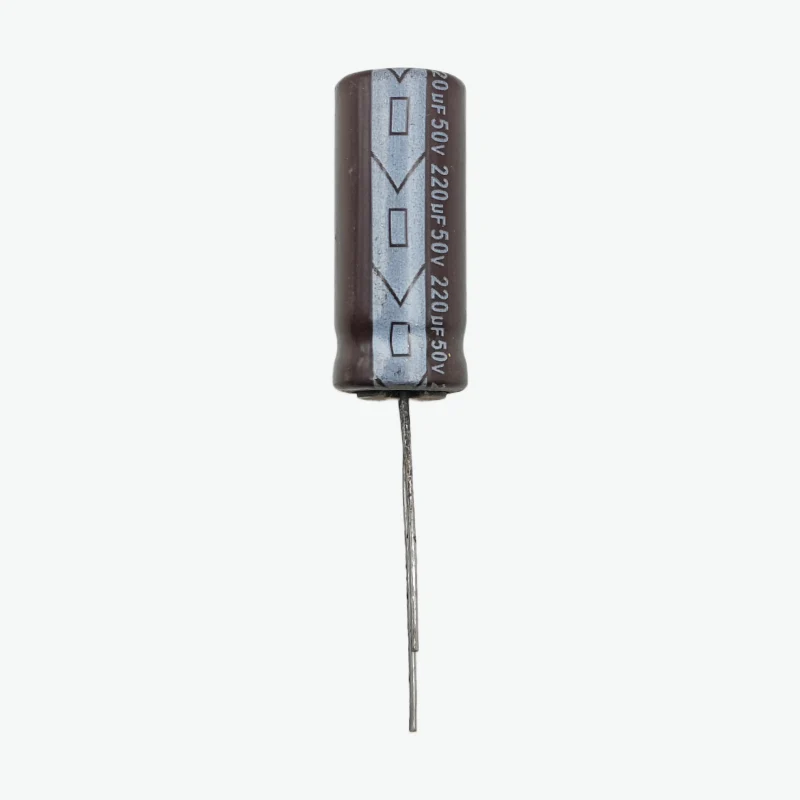 220uF 50V Radial Electrolytic Capacitor - Through Hole Package - Image 2