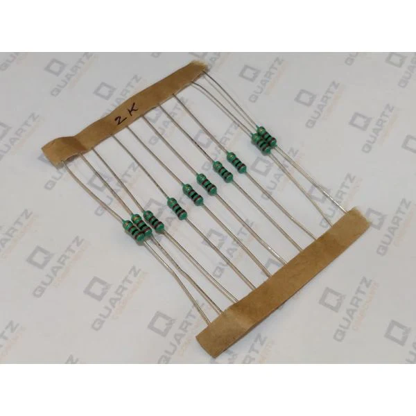 2K ohm, 1/4 Watt Resistor with 5% tolerance (Pack of 10) - Image 2