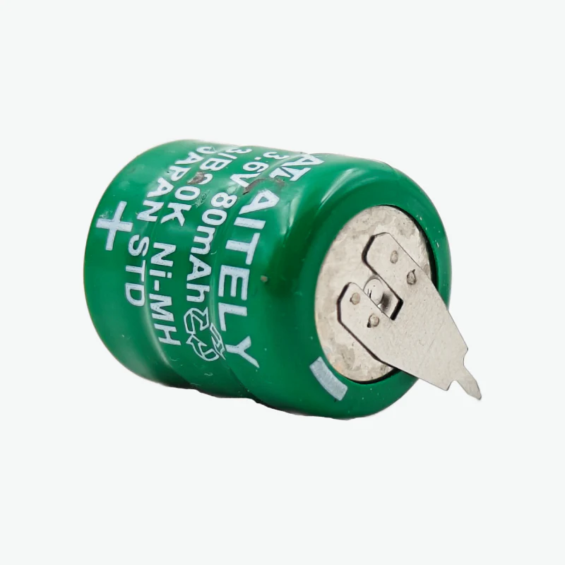 3.6V 80mAh PCB Mount Ni-MH Battery | Nickel Cell - Image 2