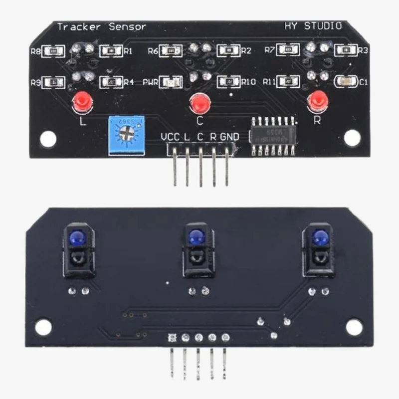 3-Channel IR Line Tracking & Path Detection Sensor Module - Image 2