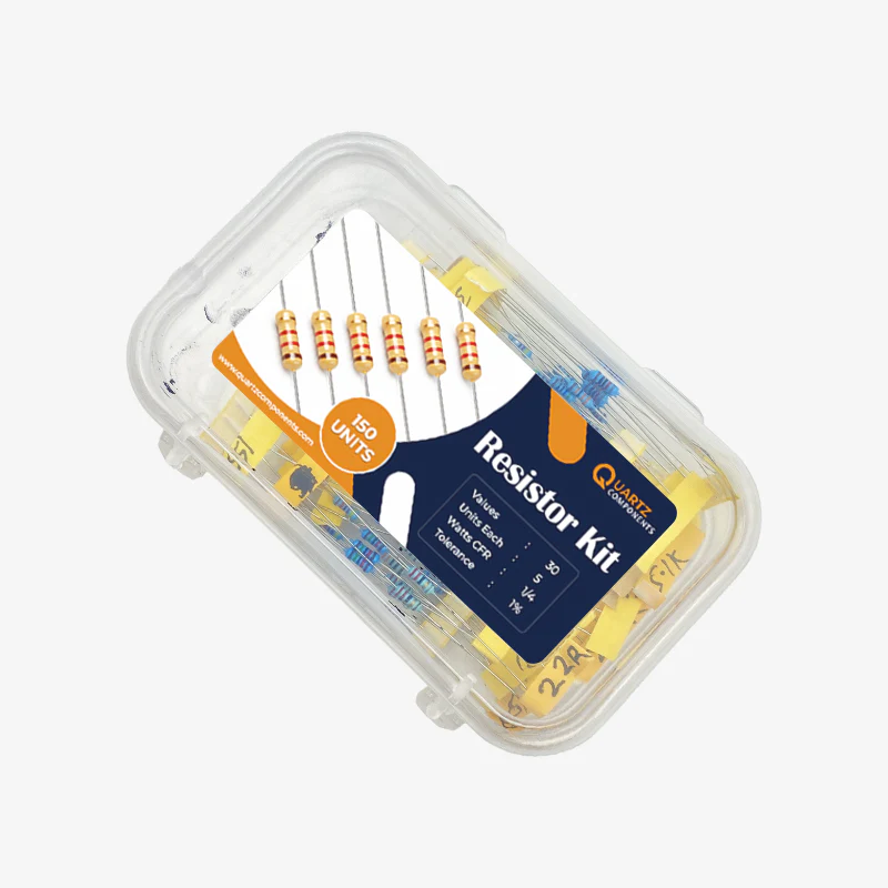 30 Sets DIP Resistor Kit from 1 Ohm to 1M Ohm 1/4 Watt with 1% Tolerance - 150Pcs