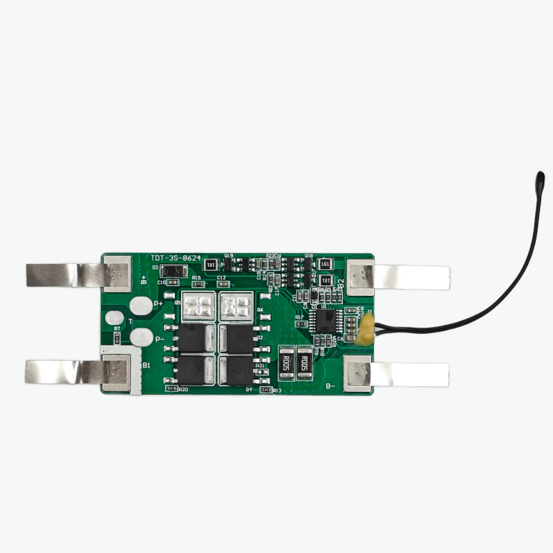 3S 10A Lithium Battery Protection BMS Module with Nickel Strip for 3.7V NMC cells - Image 2
