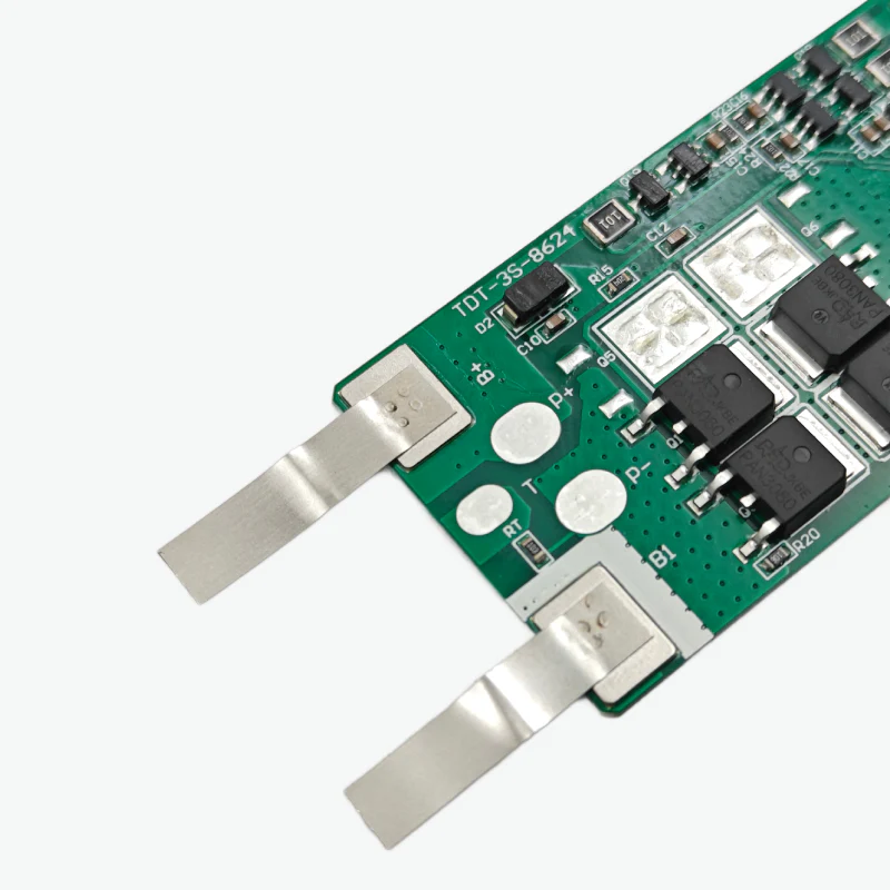 3S 10A Lithium Battery Protection BMS Module with Nickel Strip for 3.7V NMC cells - Image 4