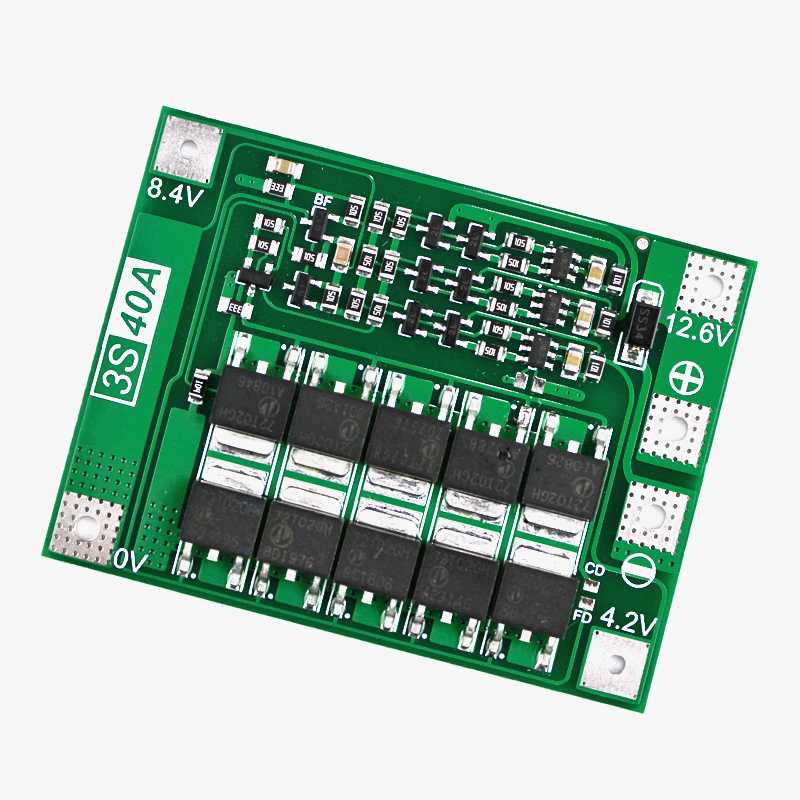 3S 40A Li-ion Battery Protection BMS Board for 3.7V NMC cells - Image 3