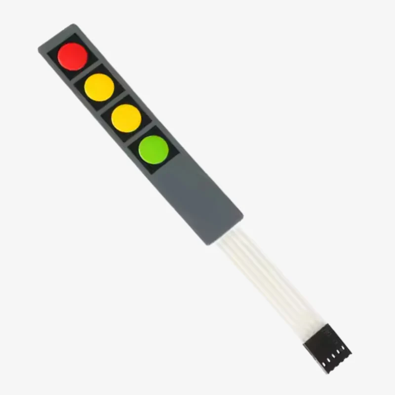 4x1 Key Matrix Membrane Switch Keypad