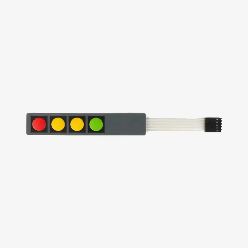 4x1 Key Matrix Membrane Switch Keypad - Image 3
