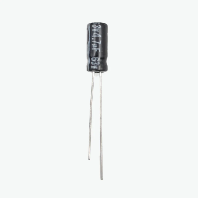 4.7uF 63V Radial Electrolytic Capacitor - Through Hole Package