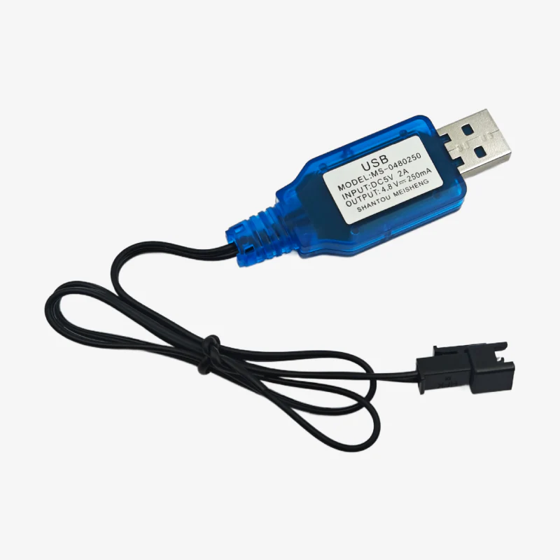 4.8V Battery USB Charger Cable with SM Plug for RC Car Toys Vehicle Ni-MH NI CD Battery - Image 2