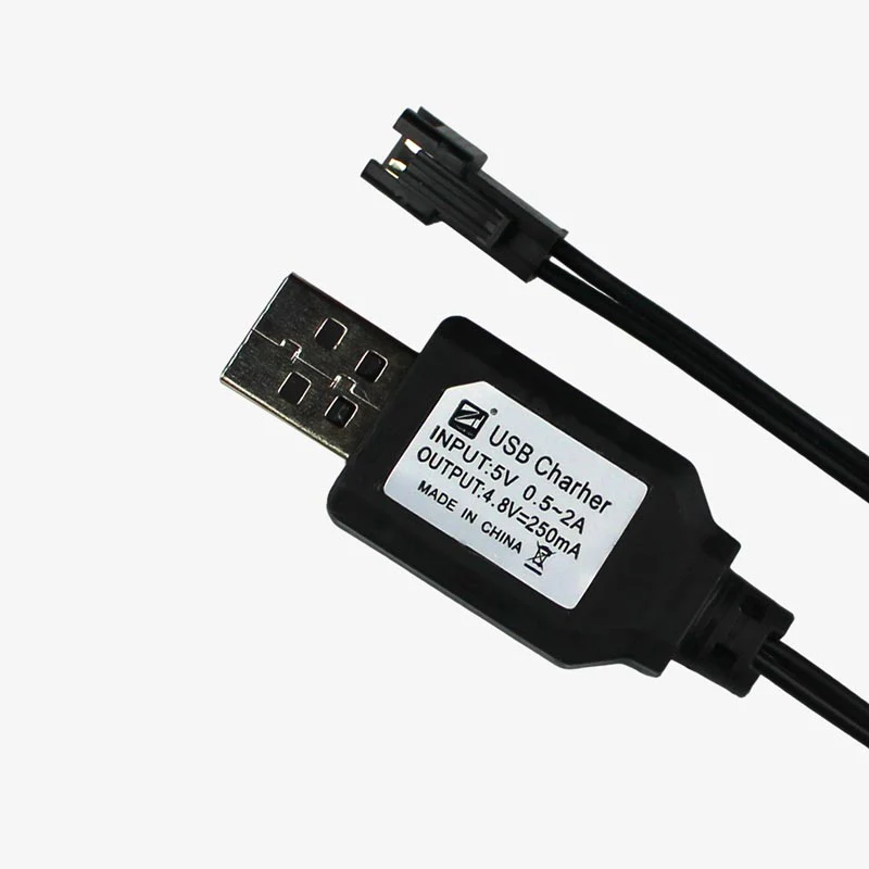4.8V Battery USB Charger Cable with SM Plug for RC Car Toys Vehicle Ni-MH NI CD Battery - Image 5