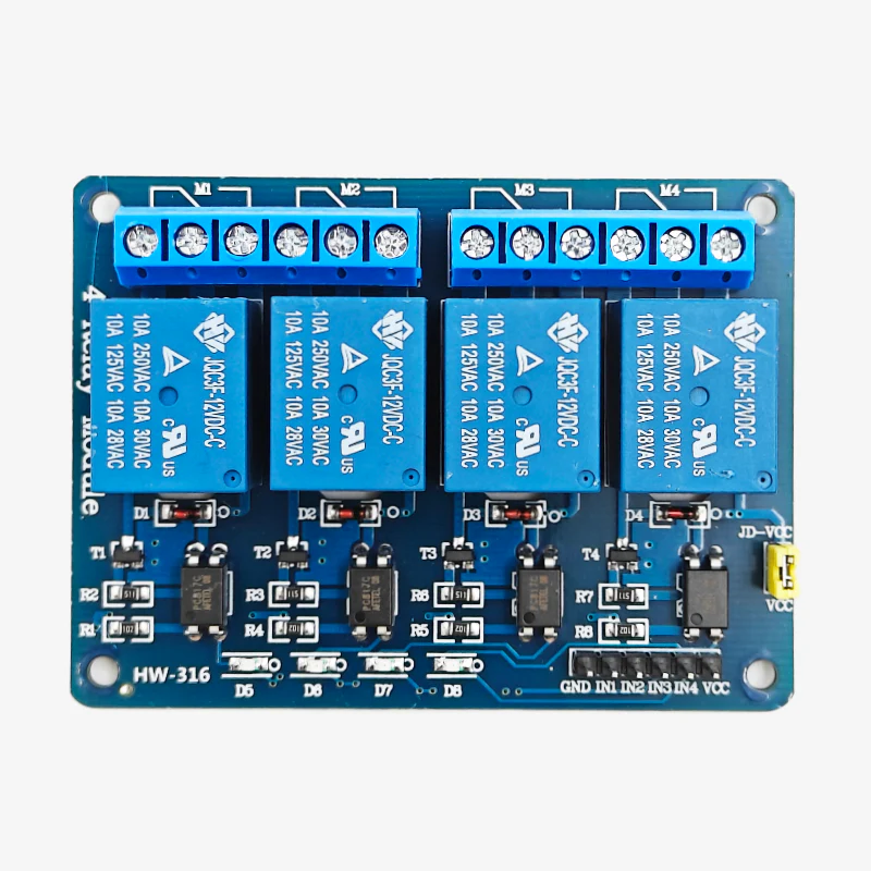4-Channel 12V Relay Module with Optocoupler - Image 2