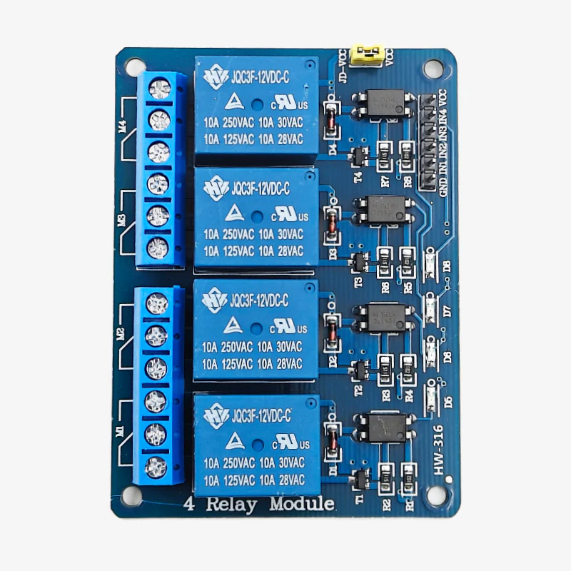 4-Channel 12V Relay Module with Optocoupler - Image 5