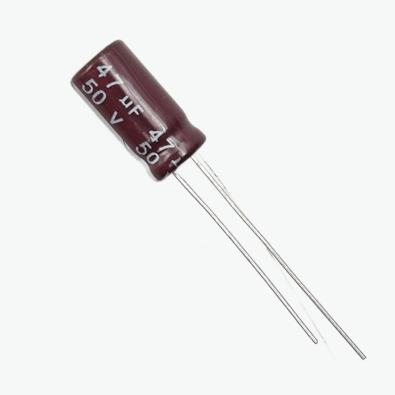 47uF 50V Radial Electrolytic Capacitor - Through Hole Package - Image 2