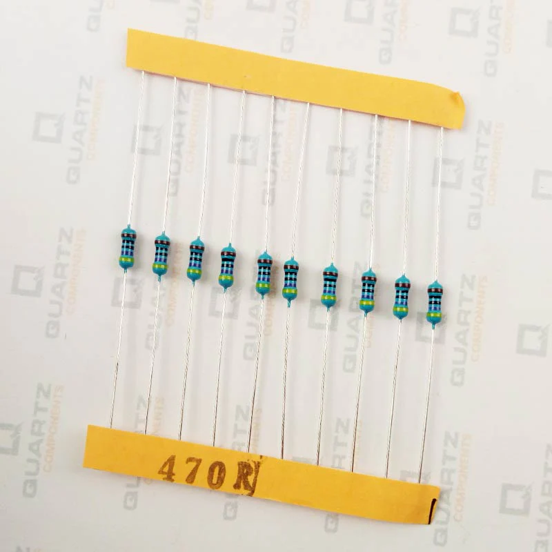 470 ohm, 1/4 Watt Resistor with 1% tolerance (Pack of 10) - Image 2