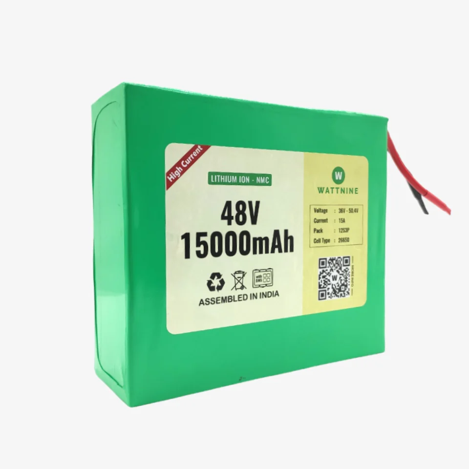 WATTNINE® 48V 15Ah Lithium Ion (NMC) Battery Pack with Warranty - Image 4