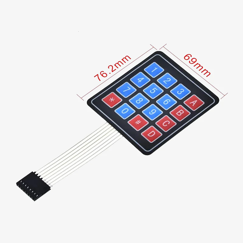 4x4 Matrix Membrane Keypad 16 Key Switch Module - Image 3