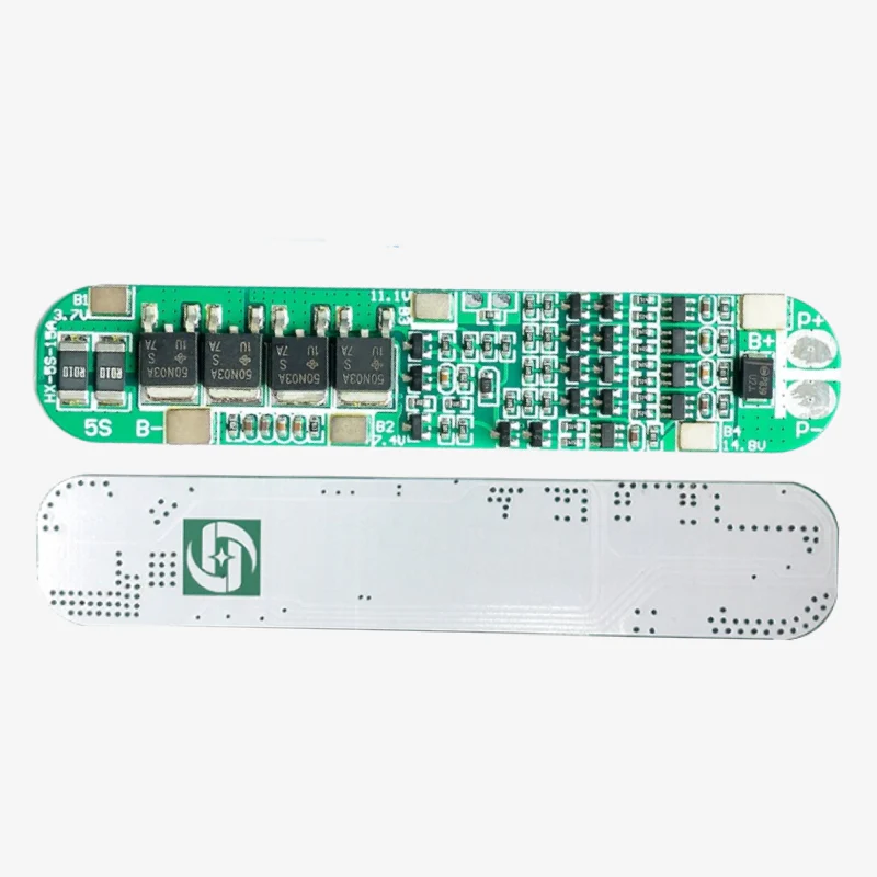 5S 15A 18650 Lithium Battery Protection BMS Module - Image 2