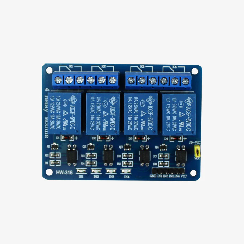5V/3.3V Four Channel 10A Isolated Relay Module