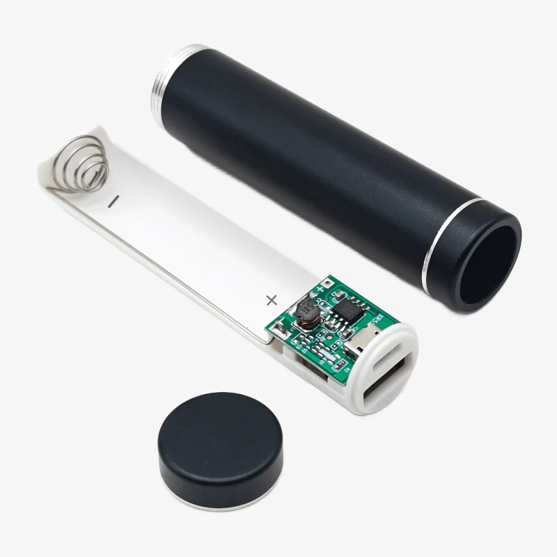 5V USB Aluminium Body Power Bank Case for 18650 Battery - Image 2
