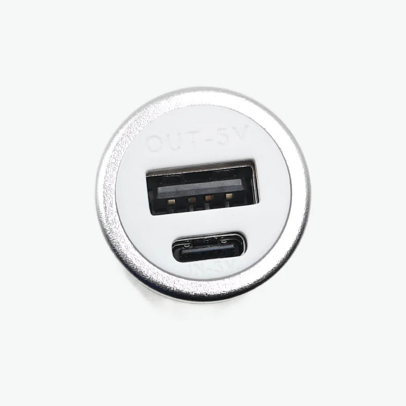 5V USB Aluminium Silver Body Power Bank Case for 18650 Battery with Type-C Charging - Image 5