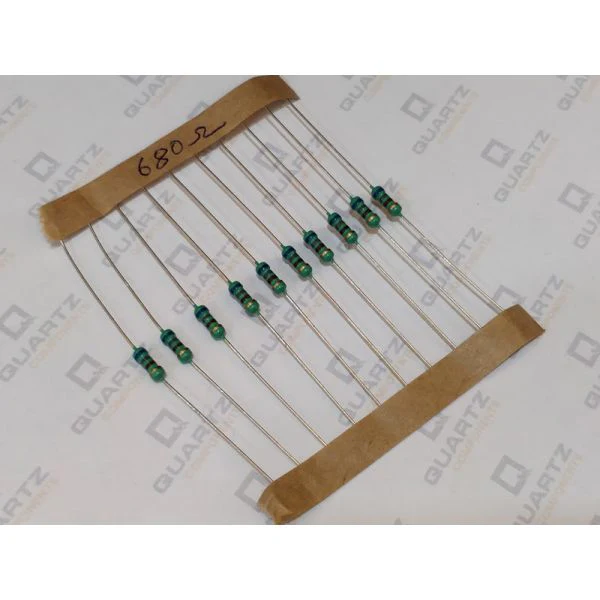 680 ohm, 1/4 Watt Resistor with 5% tolerance (Pack of 10) - Image 2