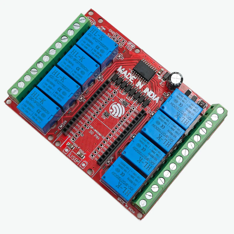 8 Channel Relay Board For ESP32 30 Pin DEVKIT V1 5V