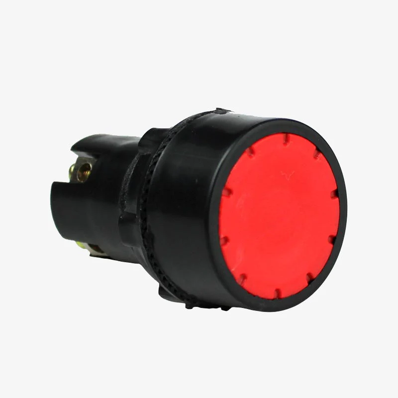 Flat AHF 5A Electric Push Button Switch - Red