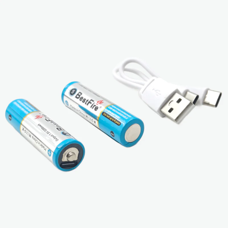 BestFire AA USB Type-C 2150mAh Rechargeable Li-ion Battery - 3200mWh(1.5V) - Image 3
