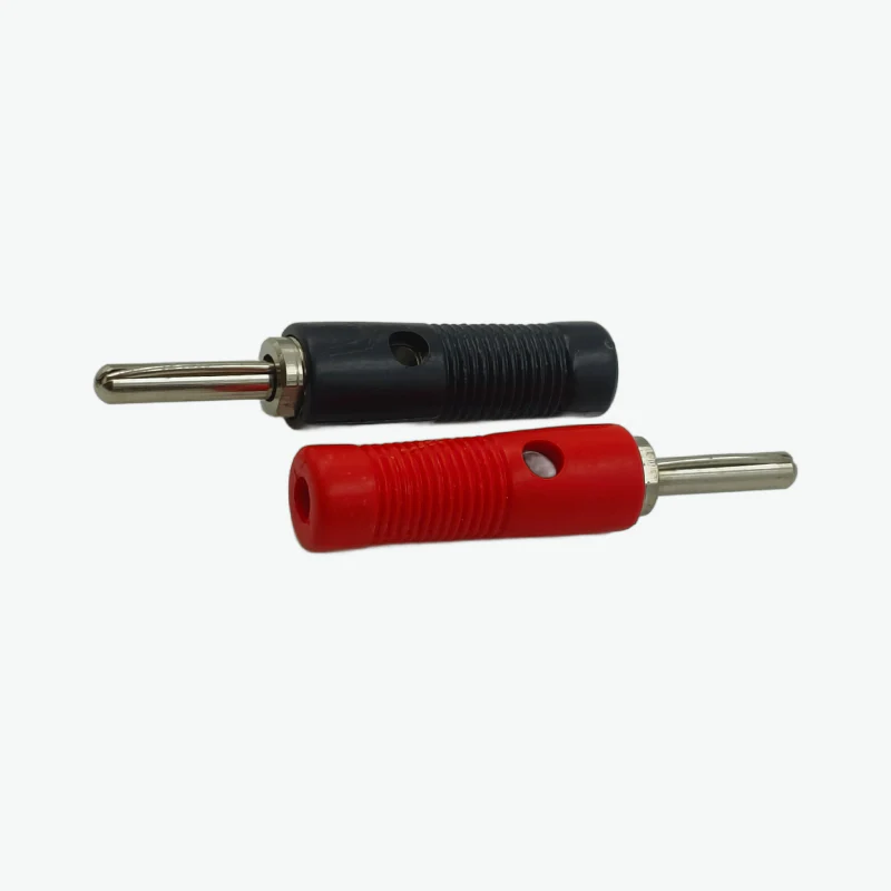 4mm Banana Plug Male High-Quality Terminal Connector (Red & Black Pair) - Image 2