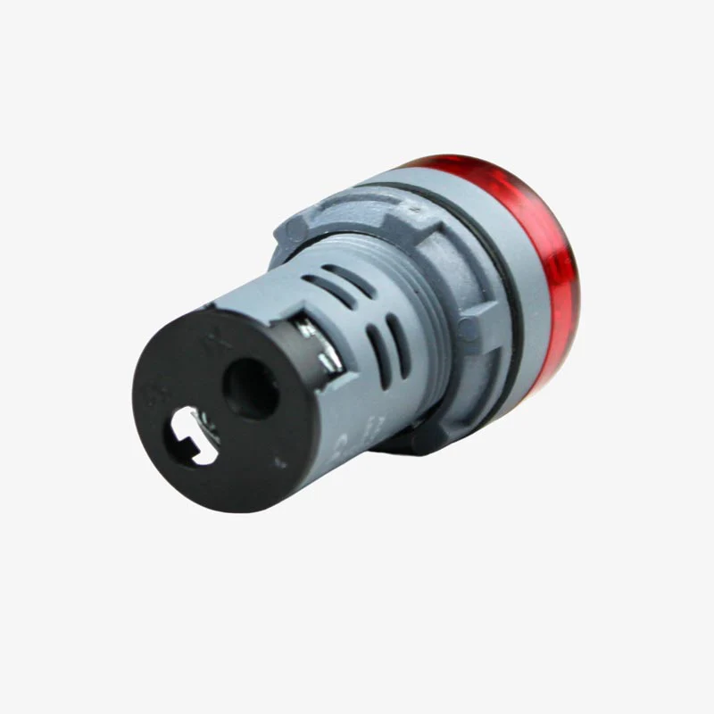 RED AC DC 220V AD16-22SM LED Indicator with Buzzer 22mm - Panel Mount 220V - Image 6