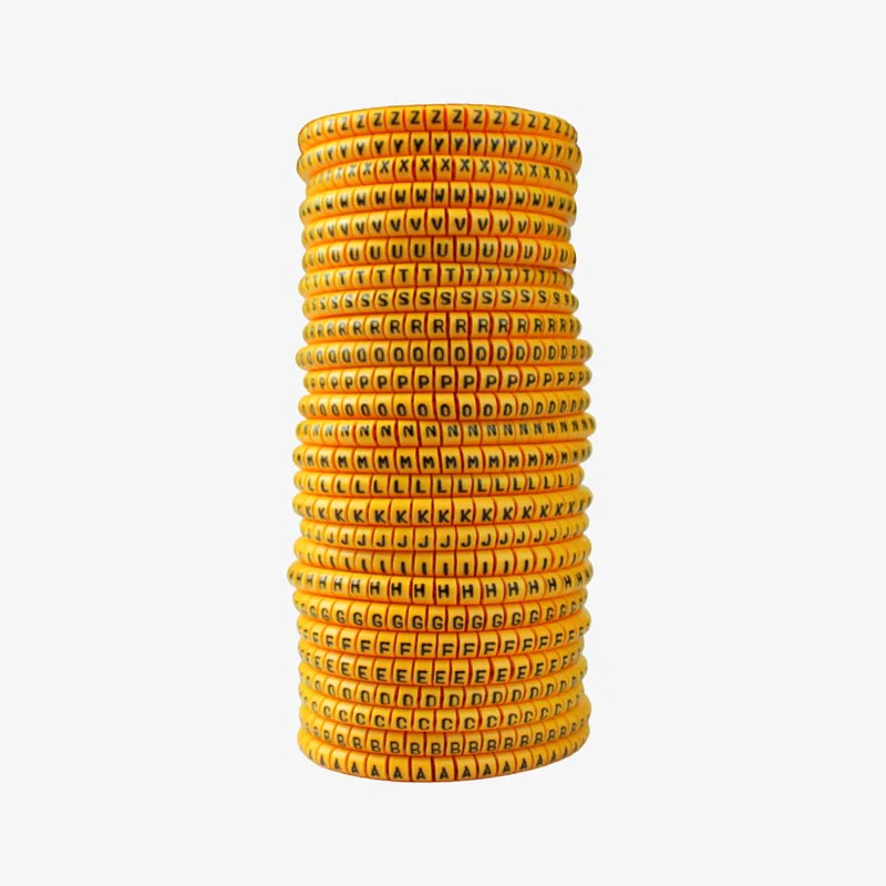Cable Marker 1.5 sq mm PVC Ferrules Alphabets A-Z (each 100) - Self Locking