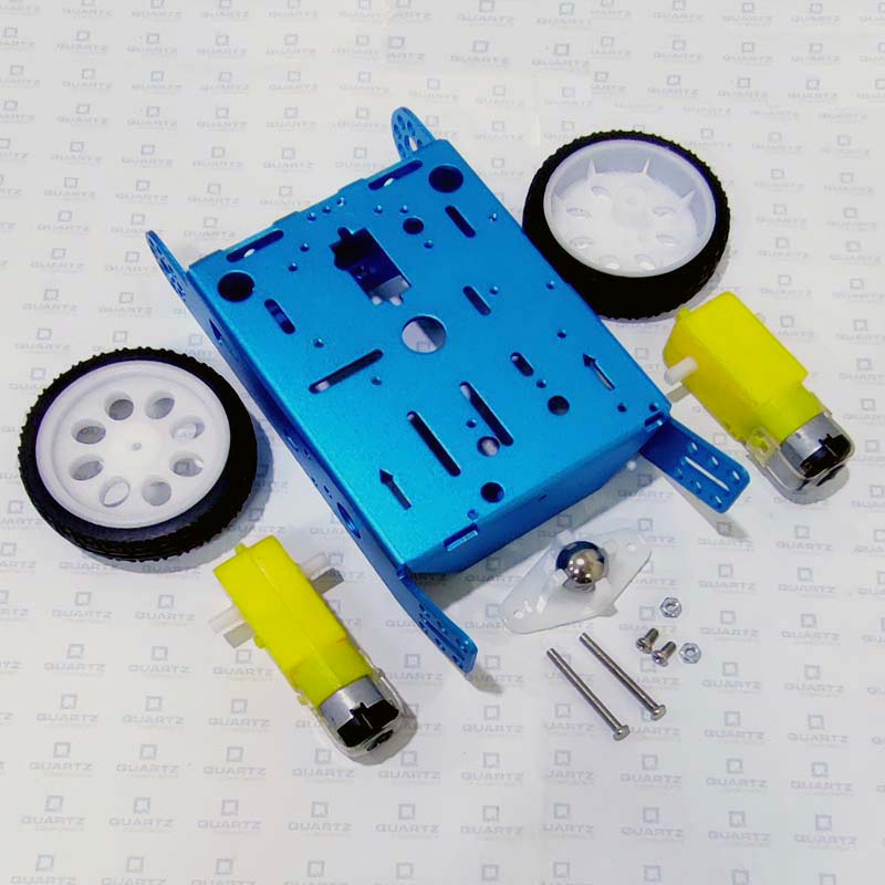 2WD Aluminum Smart Robot Car Chassis Kit DIY - Image 4